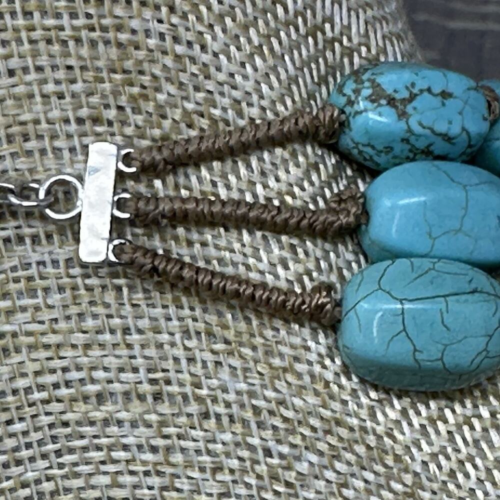 Silpada N3023 Drops of the Ocean Necklace Howlite Sterling Silver - Picture 4 of 6